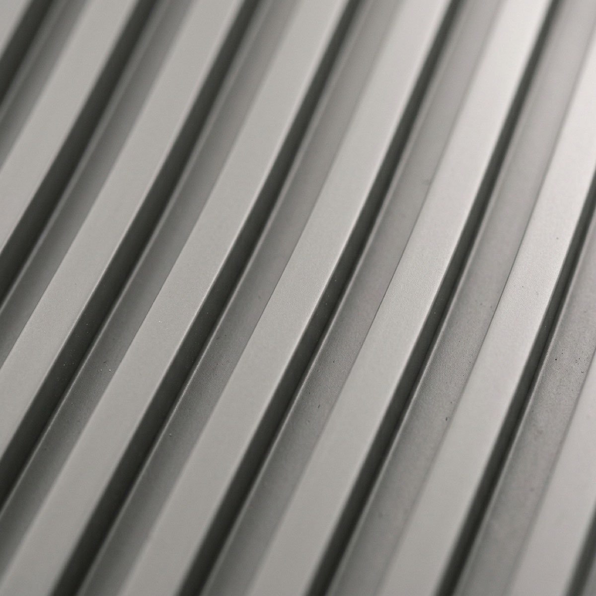 Fluted PVC panels closeup