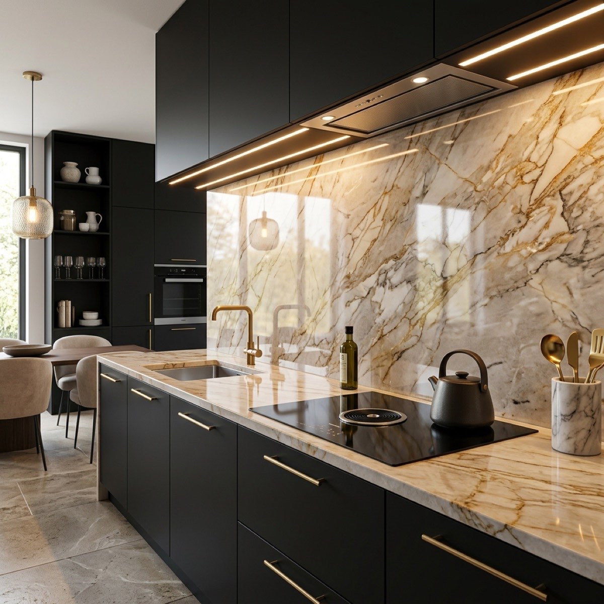 Waterproof UV panels kitchen