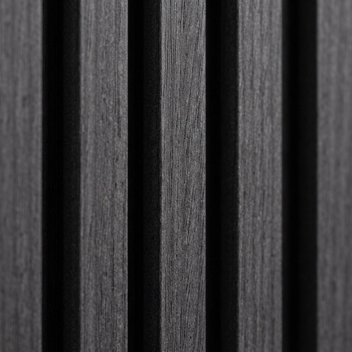 WPC fluted panel texture closeup